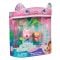 Set 2 figurine, Gabbys Dollhouse, Queen Kitty Fairy and Kitty Gnome, 6074330