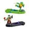 Set 2 figurine Testoasele Ninja, Akedo, Leonardo Vs Rocksteady, S1