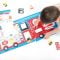 Puzzle make-a-match Banana Panda, Masinuta de pompieri, 23 piese