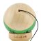 Jucarie de indemanare din lemn, Kendama X, Frequency Flippy, Super Sticky, 18 cm, Verde, Maro