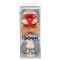 Jucarie de indemanare din lemn, Kendama X, Frequency Flippy, Super Sticky, 18 cm, Rosu, Maro