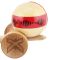 Jucarie de indemanare din lemn, Kendama X, Frequency Flippy, Super Sticky, 18 cm, Rosu, Maro