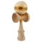 Jucarie de indemanare din lemn, Kendama X, Frequency Flippy, Super Sticky, 18 cm, Portocaliu, Maro