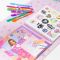 Carte de colorat cu sabloane si stickere, Depesche, TopModel T-Shirt Designer