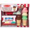 Set de joaca, Melissa & Doug, Inghetata la cornet, 8 piese, 6074871