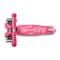 Trotineta cu 3 roti si lumini LED, Micro, Mini Deluxe, Roz