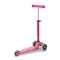 Trotineta cu 3 roti si lumini LED, Micro, Mini Deluxe, Roz