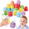 Set constructie cu forme moi, Quercetti, Momy Soft Happy Sound, 18 piese