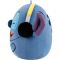 Jucarie de plus, Squishmallows, Disney Stitch cu casti, 25 cm