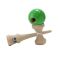 Jucarie de indemanare, din lemn, Ozora, Kendama, Verde, 18 cm