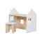 Set birou si scaunel Home Concept, Alb