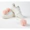 Pantofi sport pentru fete, cu pompoane, Zippy, Alb-Roz 