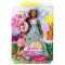 Papusa Barbie Dreamtopia Color Stylin Princess in rochie bleu