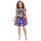 Papusa cu haine de schimb Barbie Fashionistas 85 Happy Hued