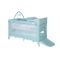 Patut pliabil Lorelli, Noemi plus, cu 2 niveluri si accesorii, Blue surf teddy