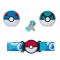 Set curea cu figurina in bile, Pokemon S2, Squirtle (PKW3161)