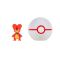 Figurina in bila Clip N Go Pokemon S2, Magby si Premier Ball 