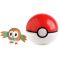 Figurina in bila Clip N Go Pokemon S2 - Rowlet, Poke Ball (95066)