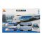Set trenulet cu vagoane si sina, Suncon, 33 piese, Albastru