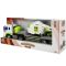 Set transportator cu elicopter, Maxx Wheels, Alb, 1:16