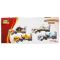 Set transportator cu elicopter, Maxx Wheels, Alb, 1:16