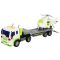 Set transportator cu elicopter, Maxx Wheels, Alb, 1:16