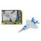 Avion Jet Fighter cu lumini si sunete, Cool Machines, 1:16, Albastru