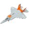 Avion Jet Fighter cu lumini si sunete, Cool Machines, 1:16, Portocaliu