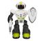 Robot cu lumini si sunete, Sunman, Warrior, Galben, 29 cm