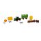 Set tractor cu accesorii agricole, Maxx Wheels, Remorca