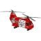 Elicopter de marfa cu 4 mini vehicule, Maxx Wheels, Rosu