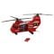 Elicopter de marfa cu 4 mini vehicule, Maxx Wheels, Rosu