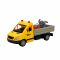 Camion de asistenta rutiera cu semne de circulatie, Maxx Wheels, Galben, 25 cm