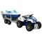 Set Super ATV cu remorca si barca, Maxx Wheels, Albastru