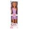 Papusa Clara in tinuta de petrecere, Dollz n More, cu rochie mov, 80 cm