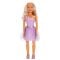 Papusa Clara in tinuta de petrecere, Dollz n More, cu rochie mov, 80 cm