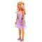 Papusa Clara in tinuta de petrecere, Dollz n More, cu rochie mov, 80 cm