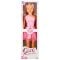 Papusa Clara in tinuta de petrecere, Dollz n More, cu rochie roz, 80 cm