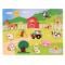 Puzzle din lemn, Woody, Ferma, 13 piese