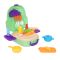 Set de joaca in gentuta, Little Chef, Kitchen Set, 25 piese