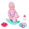 Papusa bebelus cu balansoar si accesorii, Boubou, 30 cm
