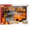Set de joaca cu vehicule, Maxx Wheels, City Building, Portocaliu