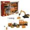 Set de joaca cu vehicule, Maxx Wheels, City Building, Portocaliu