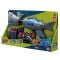Arma de jucarie cu 10 sageti si bile din burete, Zapp Toys, Shark, Gri