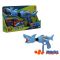 Arma de jucarie cu 10 sageti si bile din burete, Zapp Toys, Shark, Albastru