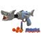 Arma de jucarie cu 10 sageti si bile din burete, Zapp Toys, Shark, Gri