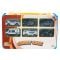 Set 6 vehicule si harta orasului, Maxx Wheels, Carry Case, 1:64