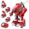Robot transformabil 5in1 cu sunet si lumina, Zapp Toys, Autobots, Rosu