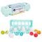 Jucarie bebelusi, Minibo, Oua cu forme geometrice, 24 piese