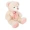 Ursulet de plus cu papion, Puffy Friends, Roz, 50 cm